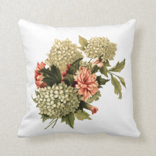 Sweetly Feminine Vintage Bouquet Cushion