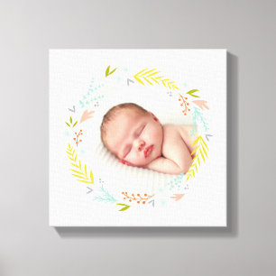 Sweetly Wreathed Photo Canvas Print