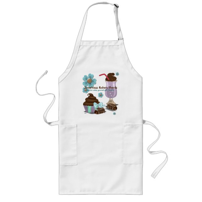 Sweetness Bakery CUSTOM CAKE DESIGNER BUSINESS Long Apron (Front)