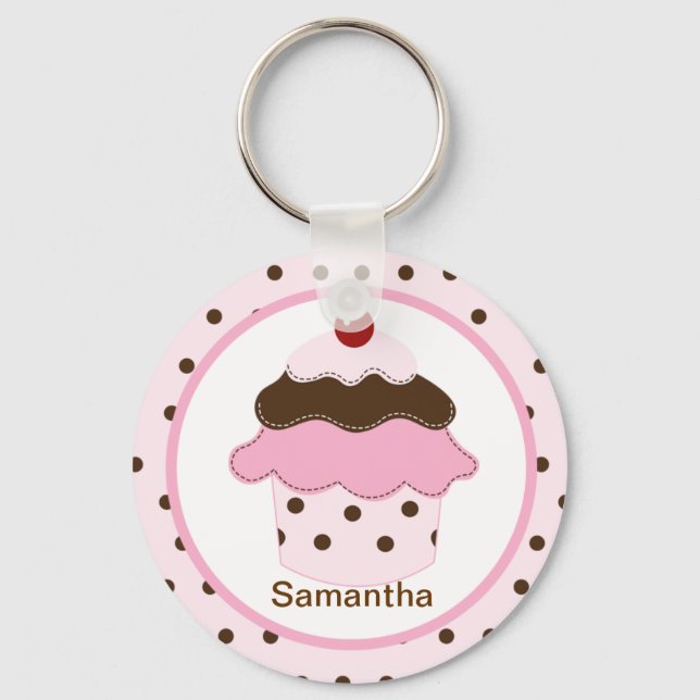 Sweetness Lil Cupcake CUSTOMIZABLE KEYCHAIN (Front)