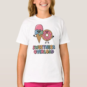 Sweetness Overload   Doughnut & Ice Cream Kids T-Shirt