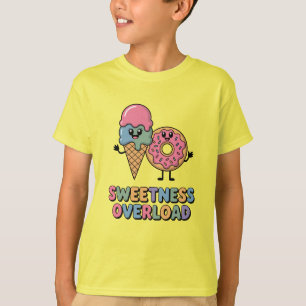Sweetness Overload   Doughnut & Ice Cream Kids T-Shirt