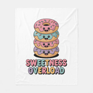 Sweetness Overload Doughnut Kids Fleece Blanket