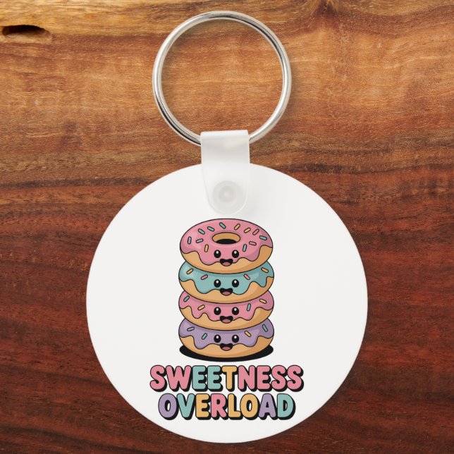 Sweetness Overload | Doughnut Kids Key Ring (Front)