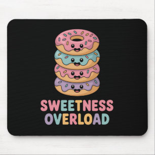 Sweetness Overload   Doughnut Kids Mouse Mat