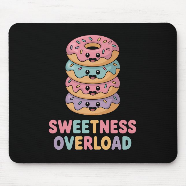 Sweetness Overload | Doughnut Kids Mouse Mat (Front)