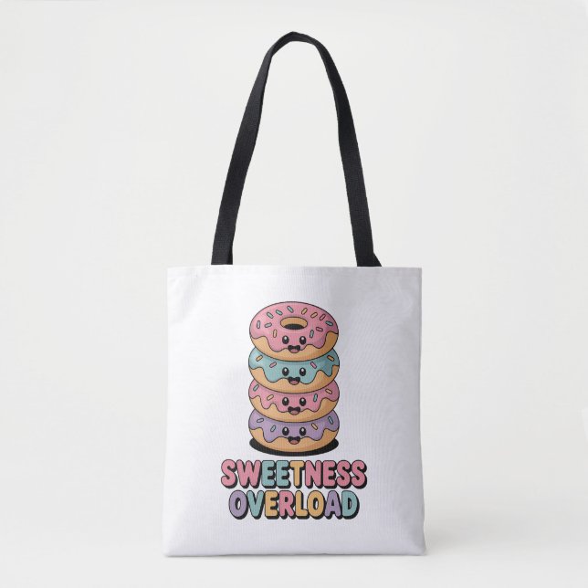 Sweetness Overload | Doughnut Kids Tote Bag (Front)