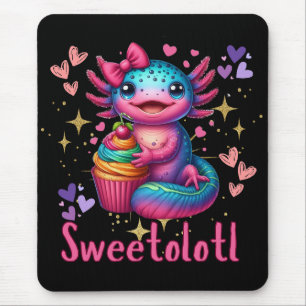 Sweetolotl Vibes Axolotl Cuteness Lovers Mouse Mat