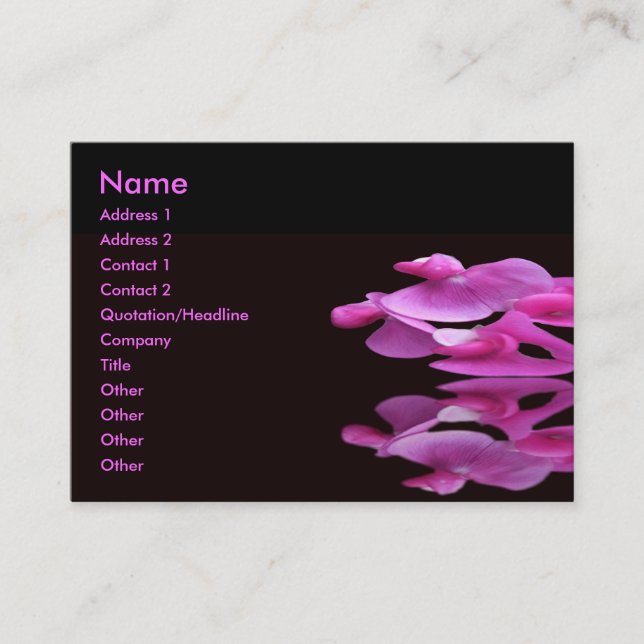 SweetPea Business Card (Front)
