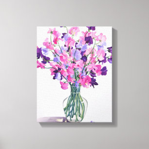 Sweetpeas 2007 canvas print