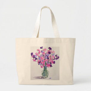 Sweetpeas 2007 large tote bag