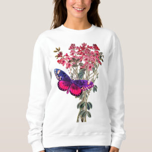 Sweetpeas and Butterfly Sweatshirt
