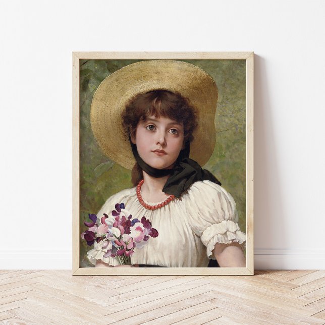 Sweetpeas | George Dunlop Leslie Poster (Creator Uploaded)