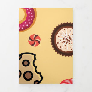 Sweets 2 Tri-Fold holiday card