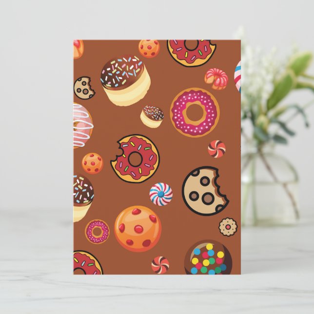 Sweets 3 thank you card (Standing Front)