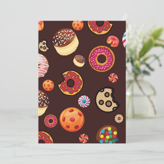 Sweets 4 thank you card (Standing Front)