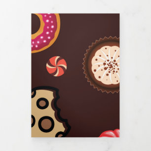 Sweets 4 Tri-Fold holiday card
