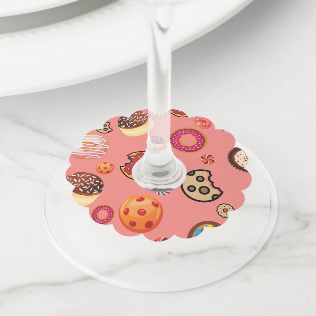 Sweets 5 wine glass tag (Close Up)