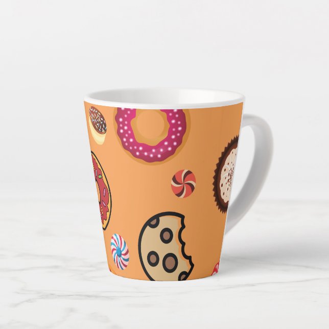 Sweets 6 latte mug (Right Angle)