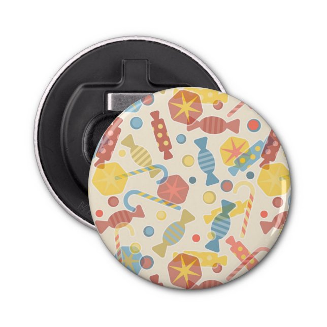 Sweets And Candy Pattern Bottle Opener (Front)