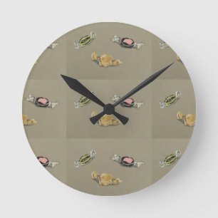 Sweets and Candy Round Clock