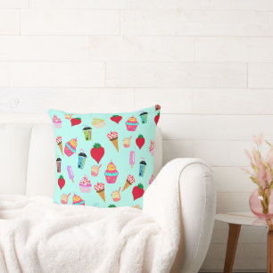 Sweets and Ice-cream Design Cushion