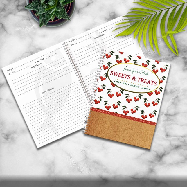 Sweets and Treats Personalised Recipe Notebook (Creator Uploaded)