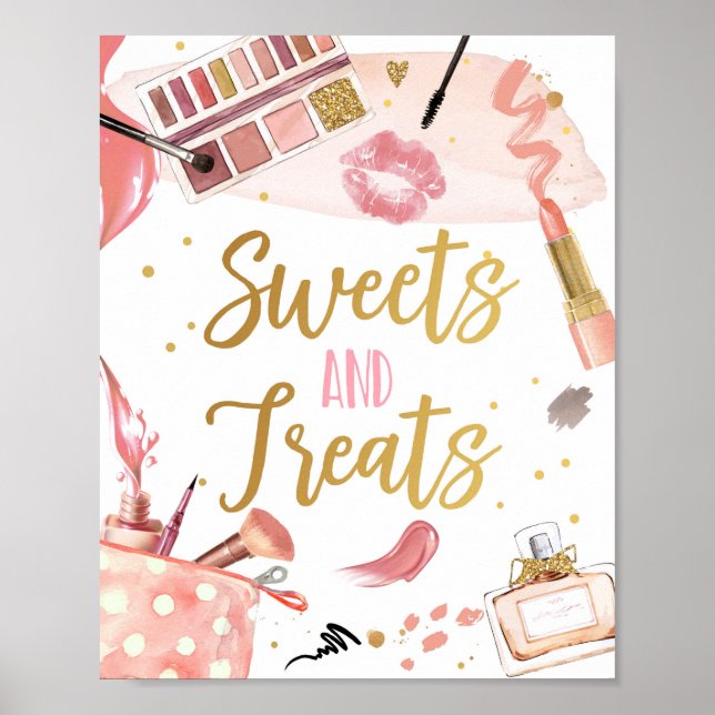 Sweets and Treats Spa Party Makeup Glamour Girl Po Poster (Front)