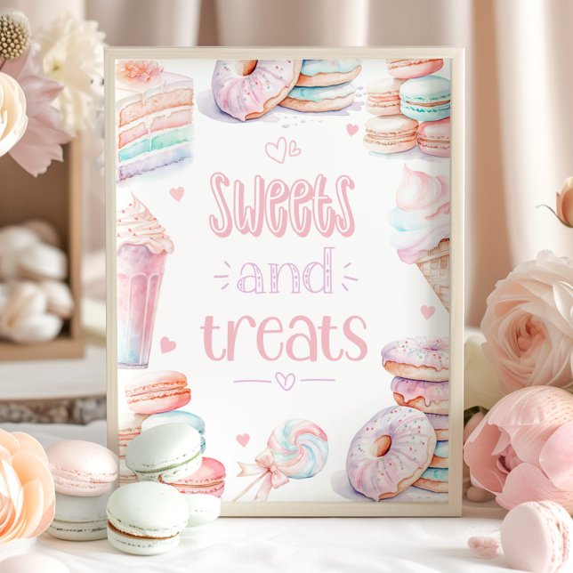 Sweets and treats Sweet birthday party Poster (Creator Uploaded)