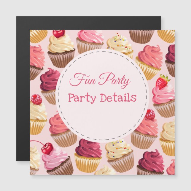 Sweets Any Event Magnetic Invitation (Front/Back)