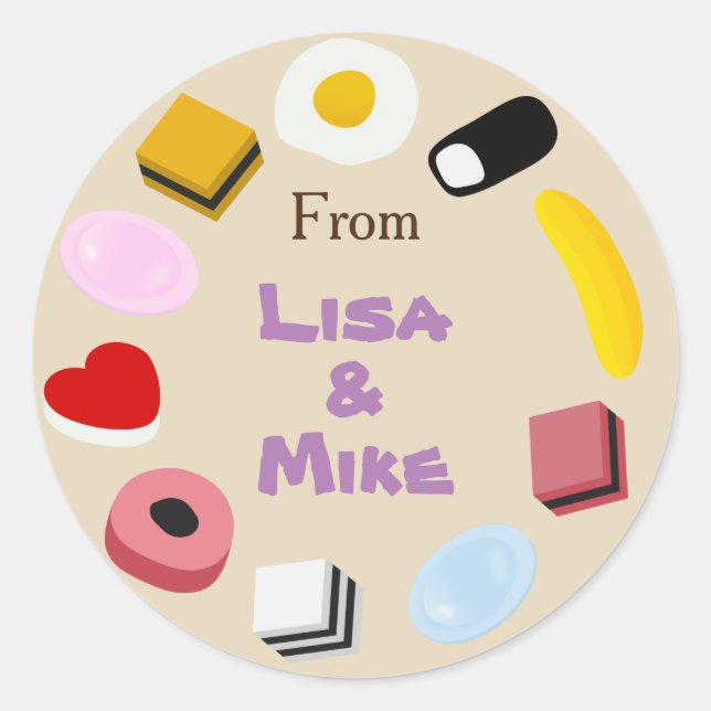 Sweets Classic Round Sticker (Front)