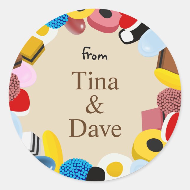 Sweets Classic Round Sticker (Front)