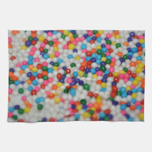 Sweets Dessert Rainbow Pattern Cake Cupcake Art Tea Towel