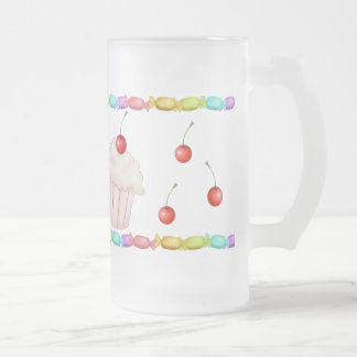 Sweets Frosted Glass Beer Mug