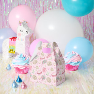 Sweets Pink Watercolor Pattern Favour Box