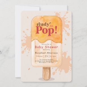 Sweets Ready to Pop Popsicle Baby Shower Invitation