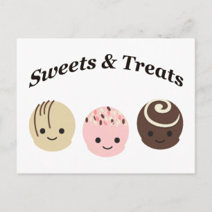 Sweets & Treats! Chocolates Postcard