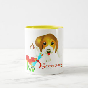 Sweety Dog Two-Tone Coffee Mug
