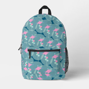 Swell Fifties Abstract Boomerang Pattern Art Printed Backpack