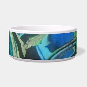 SWELL large ceramic dog dish bowl