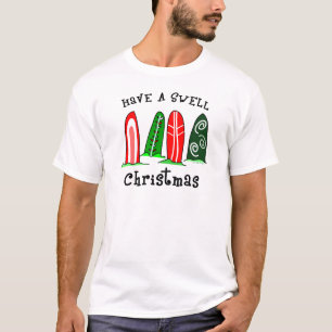 Swell Surfer Christmas T-Shirt