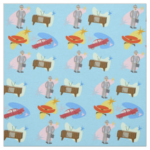 Swellsville Fun Retro Pattern Fabric