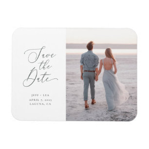 Swept Letters Flexible Photo Magnet