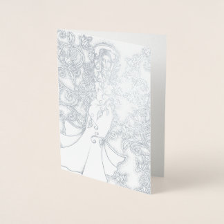 Swept up Ink Goddess Pagan Art Foil Card