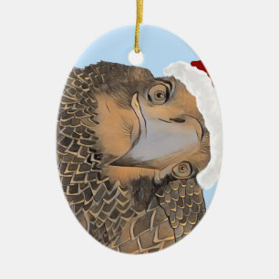 SWFL Bald Eagle Who Is That Handsome Eagle, E9? Ceramic Tree Decoration