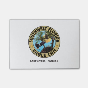 SWFL Eagle Cam Logo'ed Post It Notes