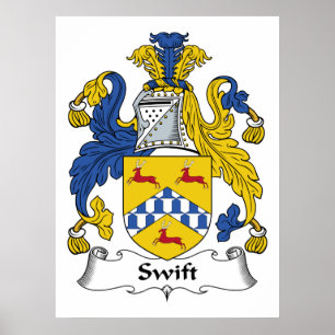 Swift Family Crest Poster