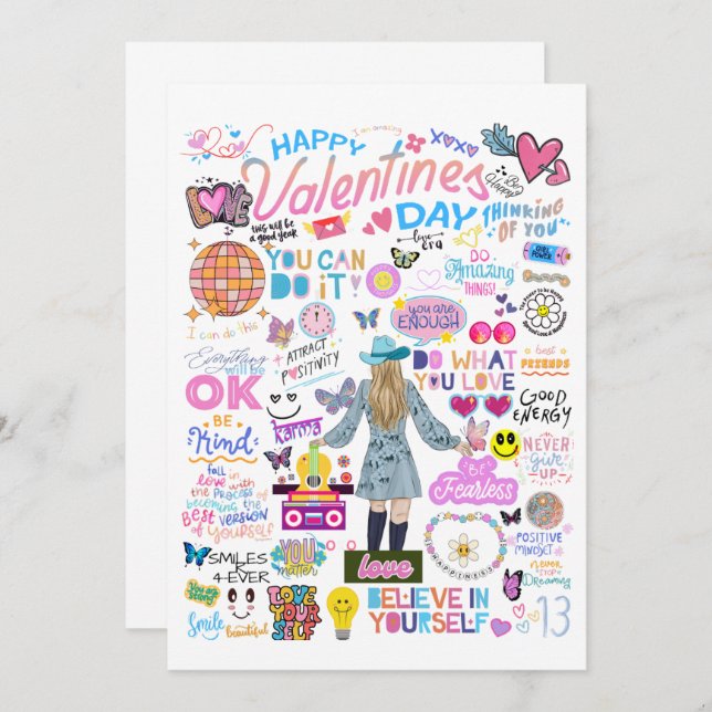 SWIFT-INSPIRED VALENTINE'S DAY CARD (Front/Back)