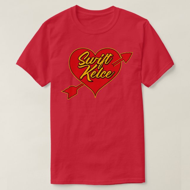 Swift Kelce Arrow Heart T-Shirt (Design Front)