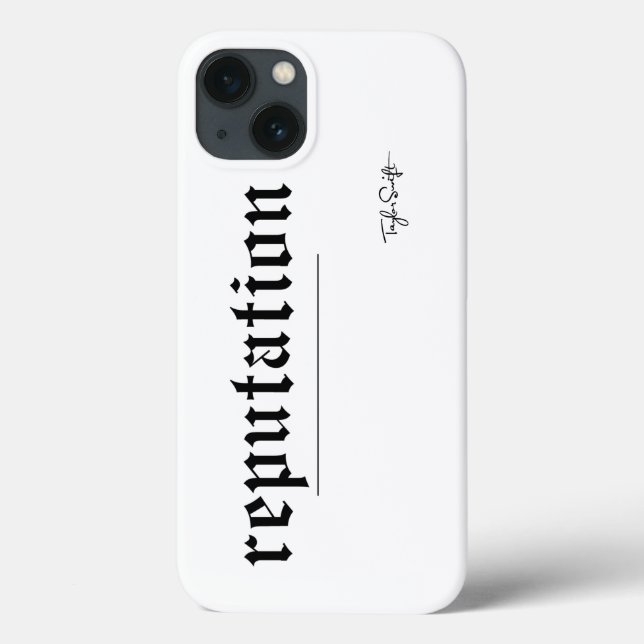 Swift Reputation Font Design Case-Mate iPhone Case (Back)
